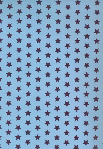 Picture of GIFT WRAPPING BLUE STARS